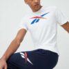 Reebok tricou din bumbac culoarea alb