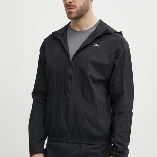 Reebok windbreaker culoarea negru