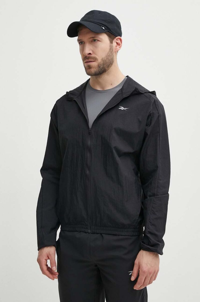 Reebok windbreaker culoarea negru