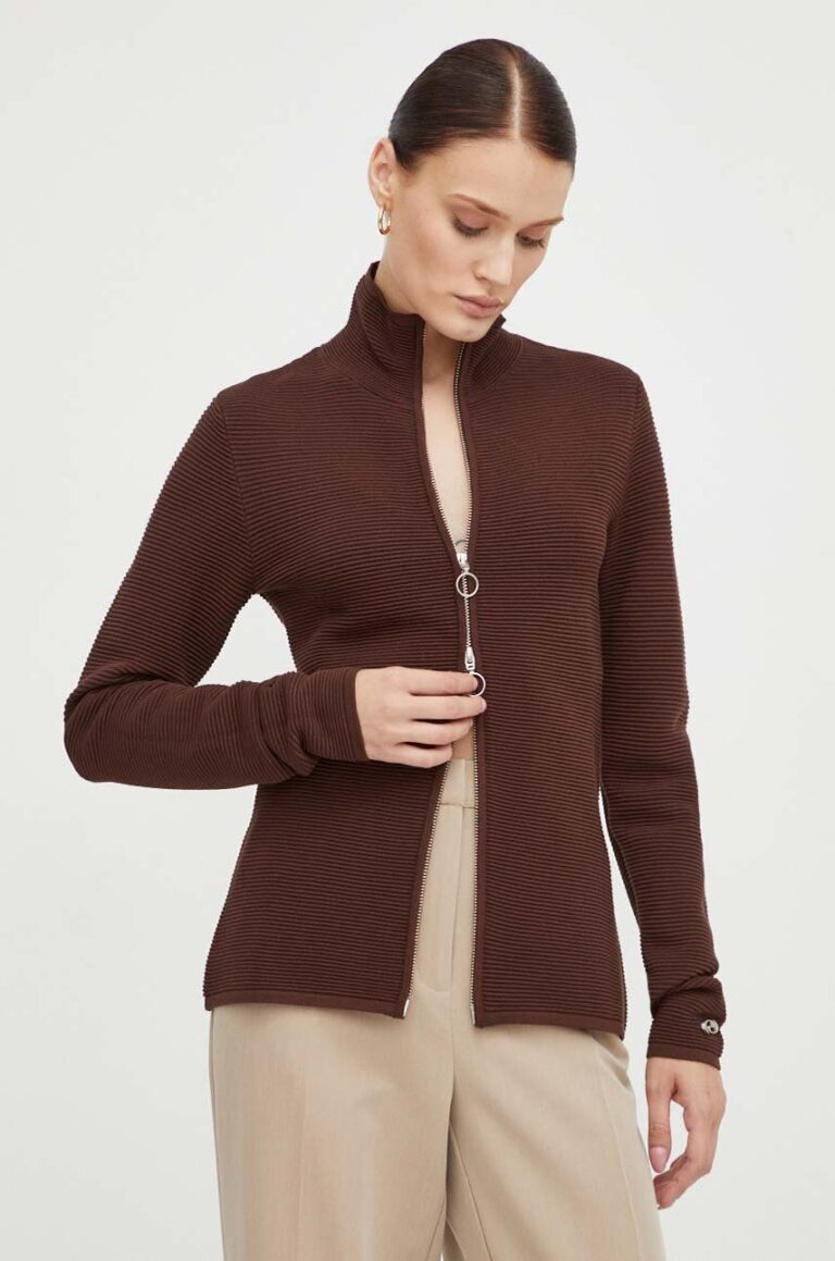 Résumé cardigan culoarea maro