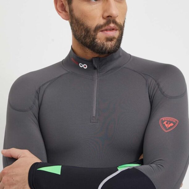 Rossignol longsleeve funcțional Infini Compression Race culoarea gri