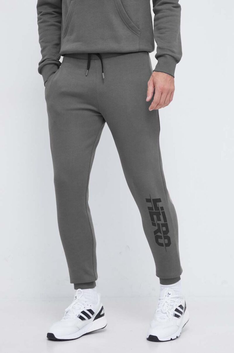 Rossignol pantaloni de trening din bumbac HERO culoarea gri