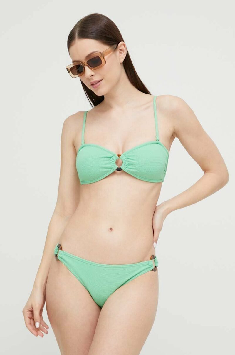 Roxy costum de baie din două piese culoarea verde