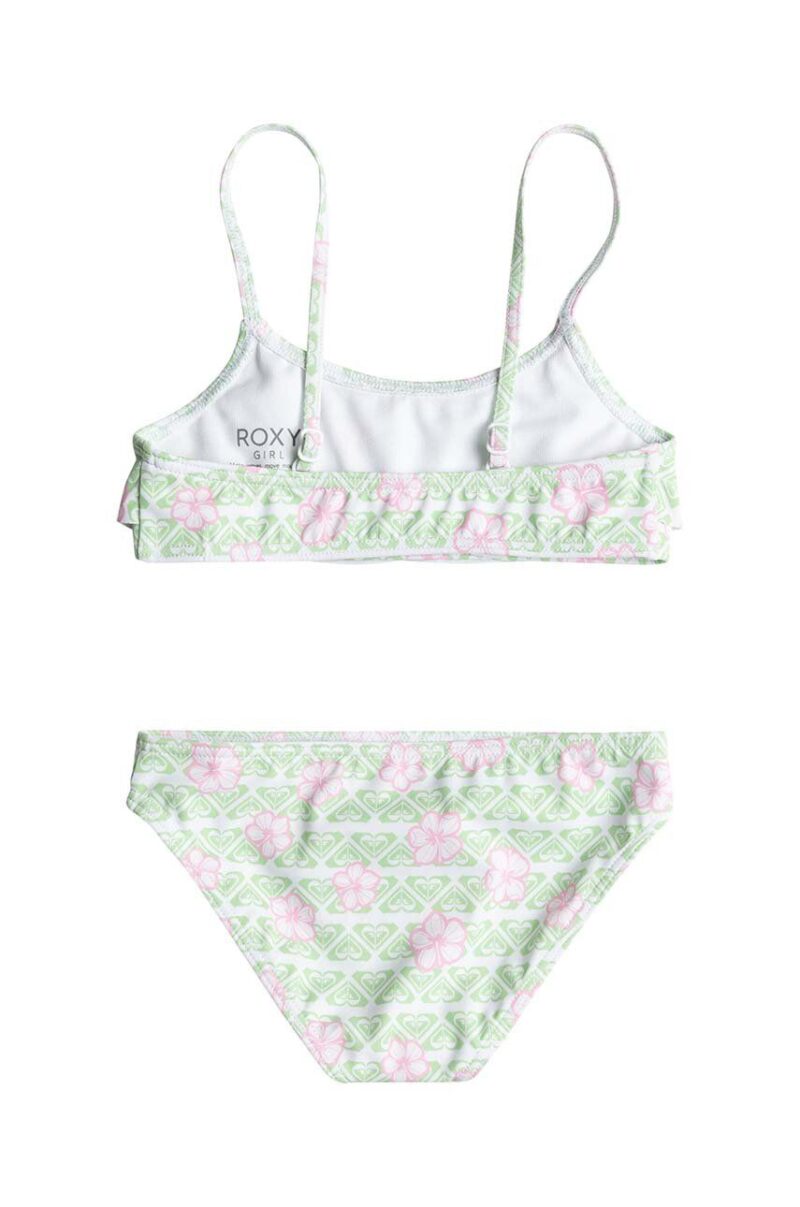 Roxy costum de baie pentru copii din două piese HIBILINE FLUTTE culoarea verde preţ