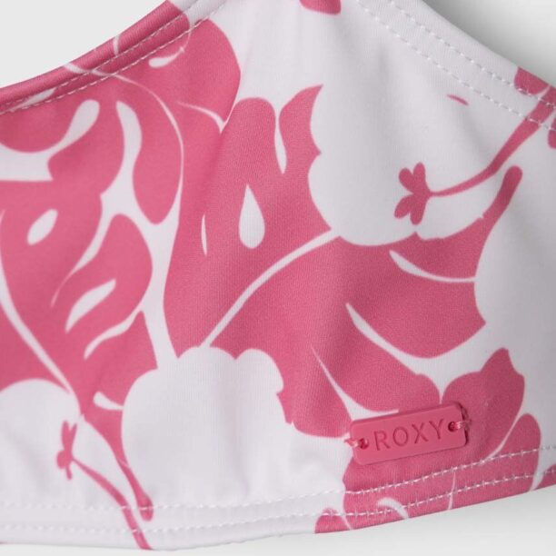 Roxy costum de baie pentru copii din două piese TOTALLY ICONIC culoarea roz preţ