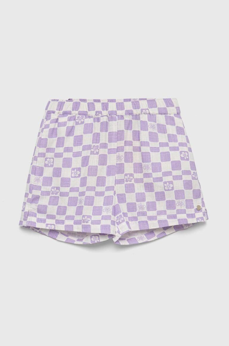 Roxy pantaloni scurti copii culoarea violet