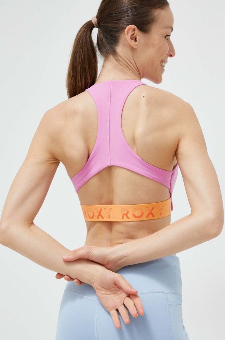 Roxy sutien sport Bold Moves x Mizuno culoarea roz