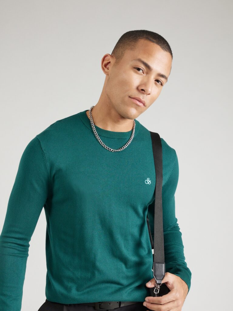 SCOTCH & SODA Pulover 'ESSENTIAL'  verde smarald / verde deschis