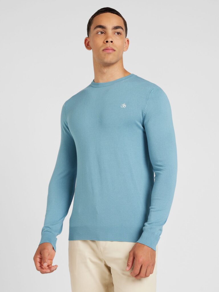 Cumpăra SCOTCH & SODA Pulover 'Essential'  cyan