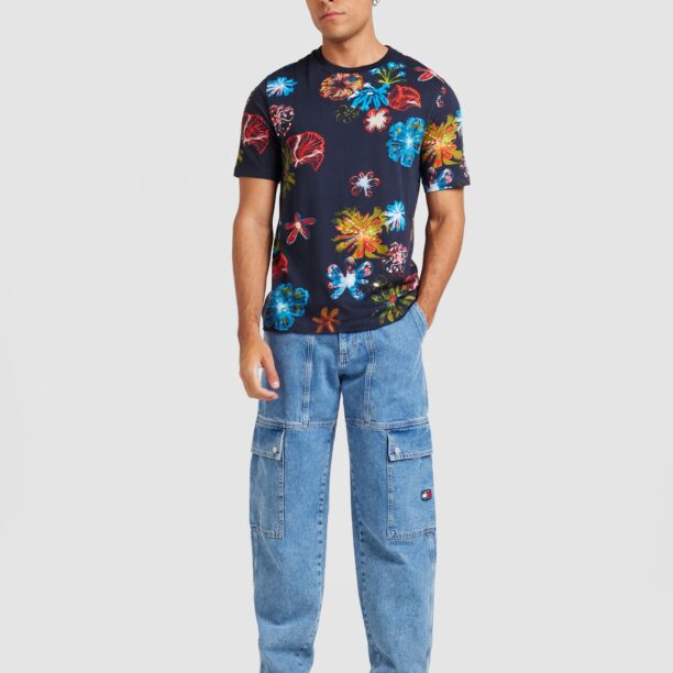 Cumpăra SCOTCH & SODA Tricou  azur / albastru închis / galben muștar / roșu