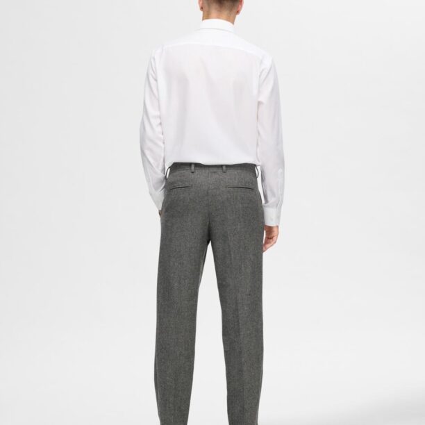 SELECTED HOMME Pantaloni cu dungă 'REED'  gri / gri deschis