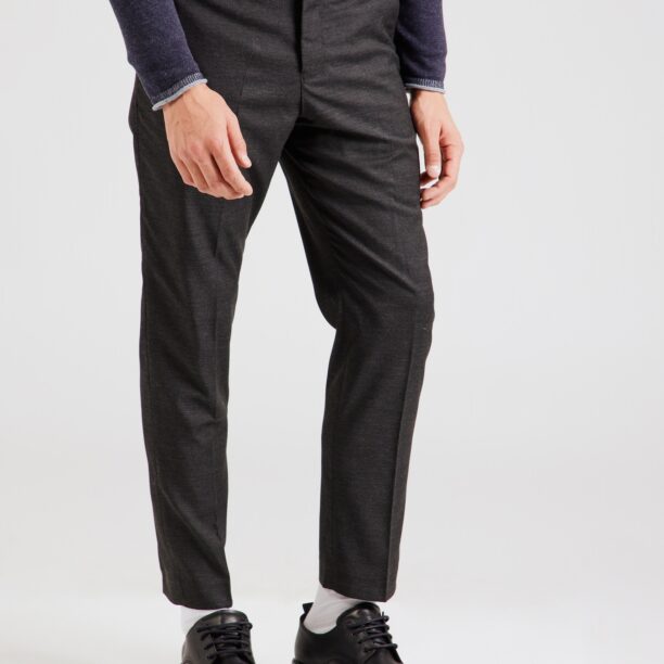 SELECTED HOMME Pantaloni cu dungă 'SLHCEDRIC'  gri închis