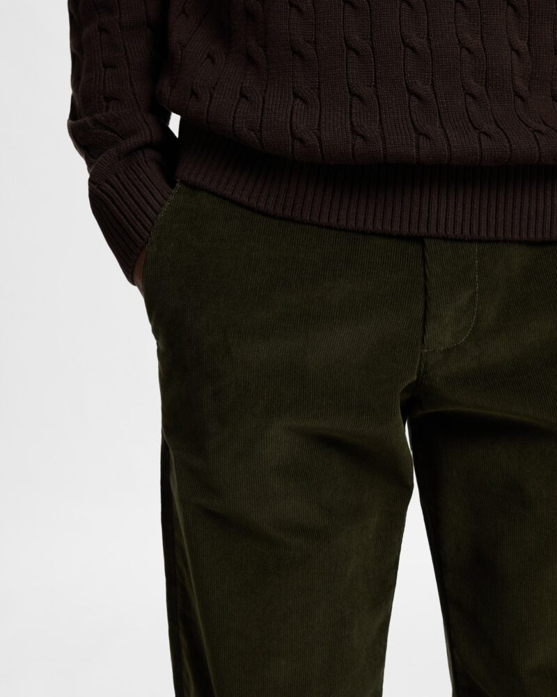 Original SELECTED HOMME Pantaloni eleganți 'SLHMILES'  verde închis