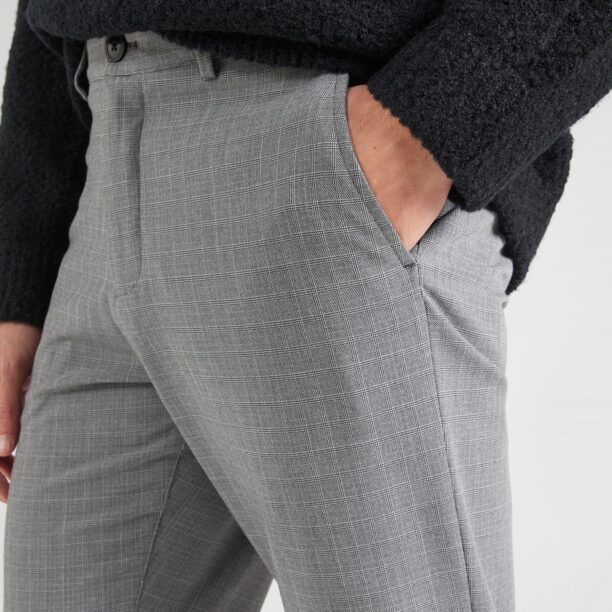 Preţ SELECTED HOMME Pantaloni eleganți 'SLHROBERT'  gri / negru