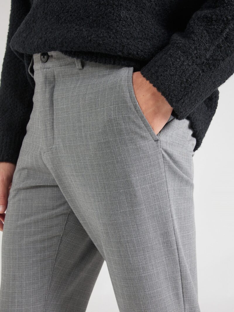 Preţ SELECTED HOMME Pantaloni eleganți 'SLHROBERT'  gri / negru