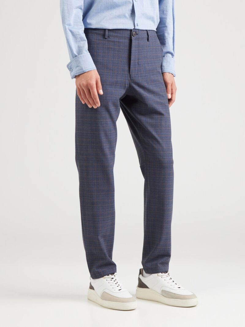 SELECTED HOMME Pantaloni eleganți 'SLHRobert'  bleumarin / maro