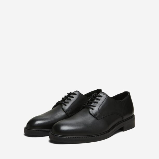 SELECTED HOMME Pantofi cu șireturi 'SLHBlake'  negru preţ