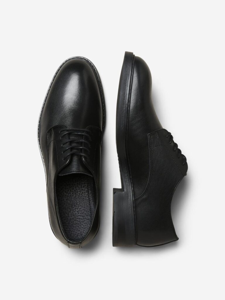 SELECTED HOMME Pantofi cu șireturi 'SLHBlake'  negru