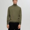 SELECTED HOMME Pulover 'SLHBerg'  oliv