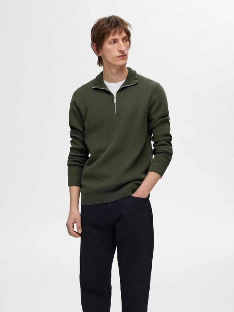 SELECTED HOMME Pulover 'SLHDane'  verde pin preţ