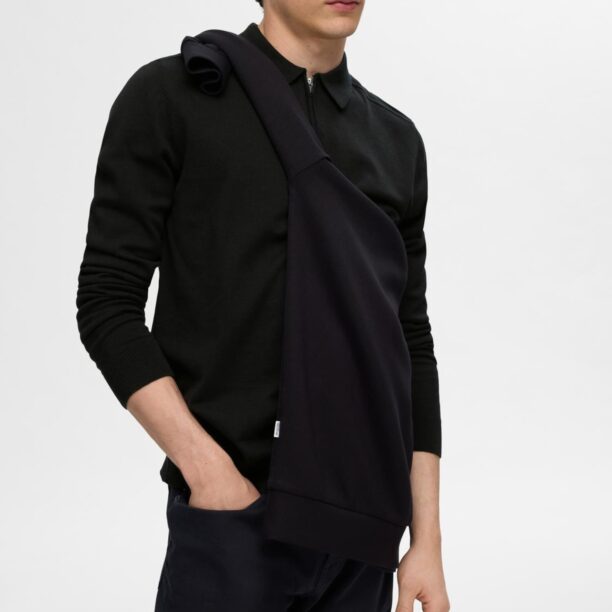 Original SELECTED HOMME Tricou 'SLHBERG'  negru