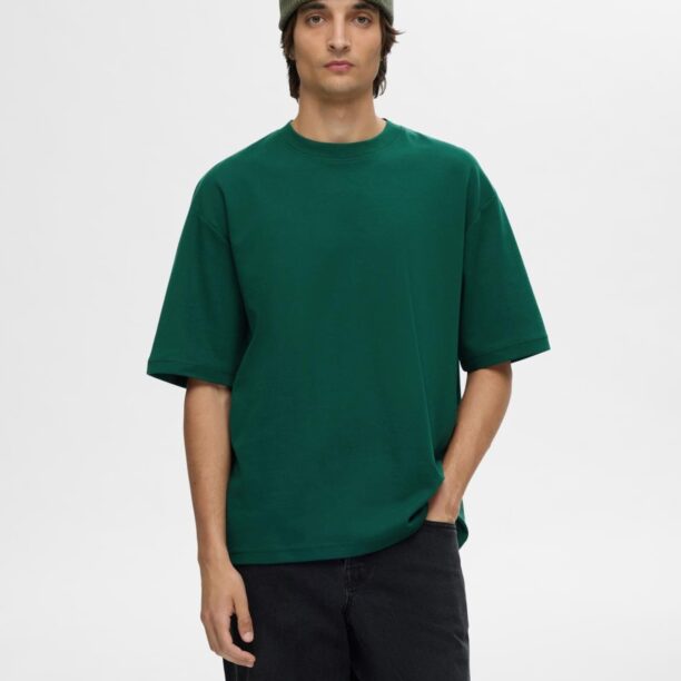 SELECTED HOMME Tricou 'SLHOscar'  verde închis preţ