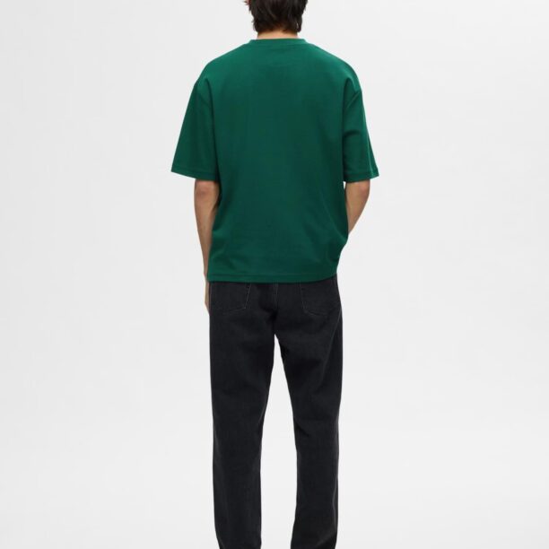 Preţ SELECTED HOMME Tricou 'SLHOscar'  verde închis