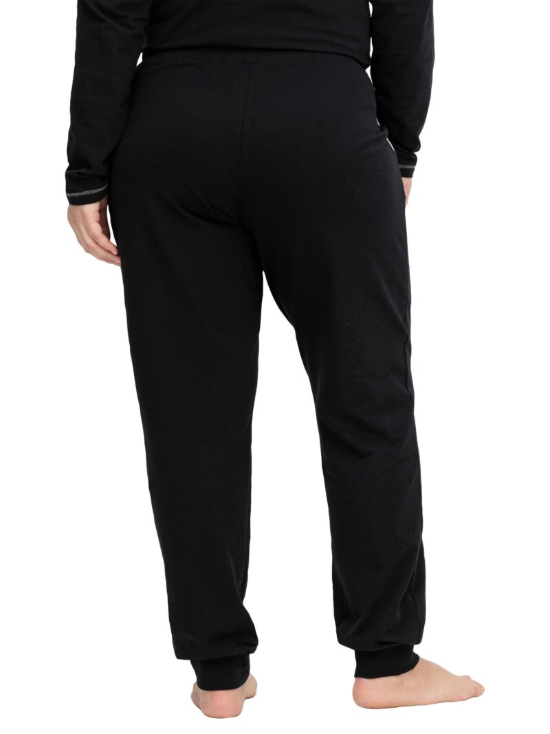 SHEEGO Pantaloni de pijama  negru / alb preţ