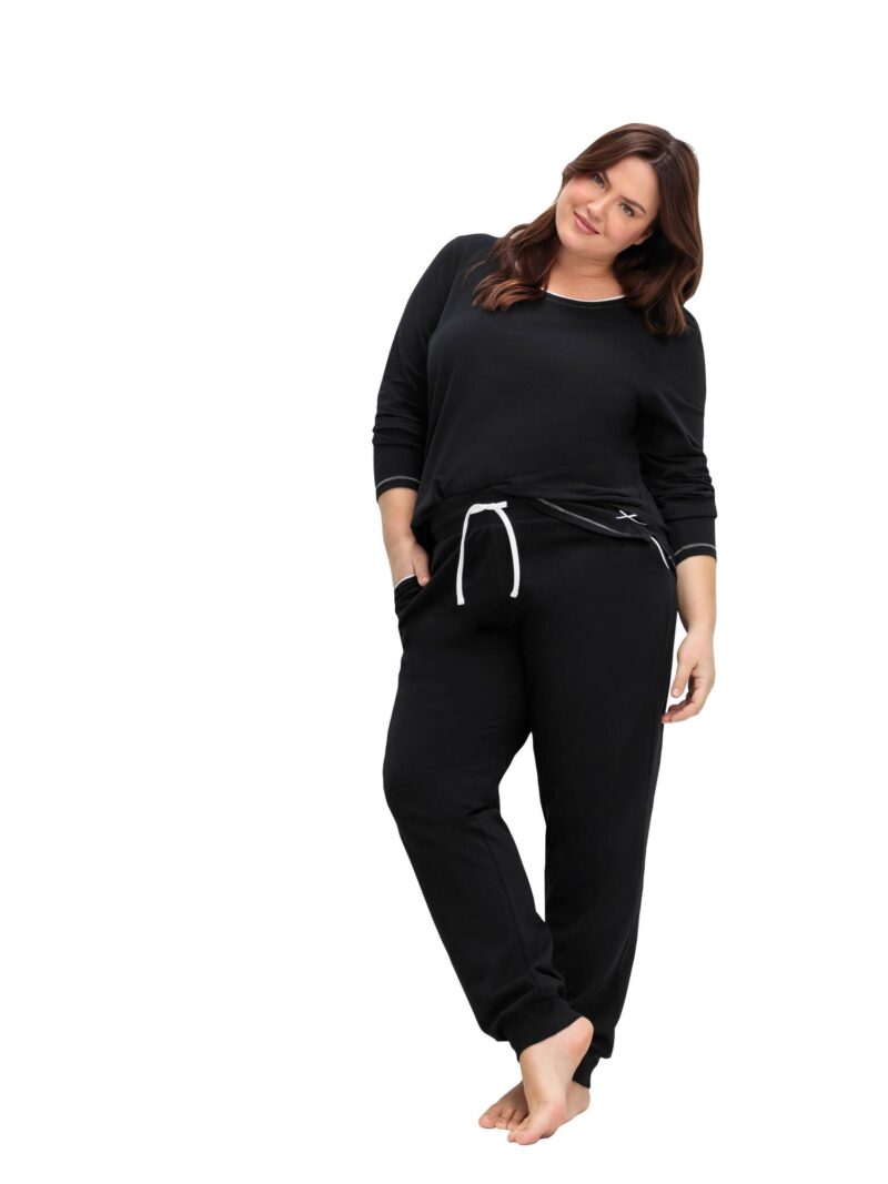 Preţ SHEEGO Pantaloni de pijama  negru / alb