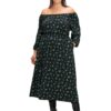 SHEEGO Rochie  albastru / verde deschis / negru