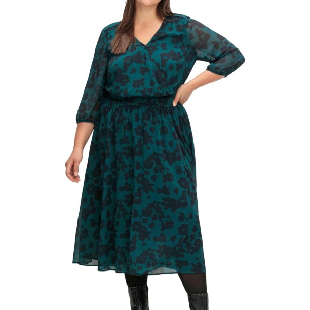 SHEEGO Rochie  verde închis / negru