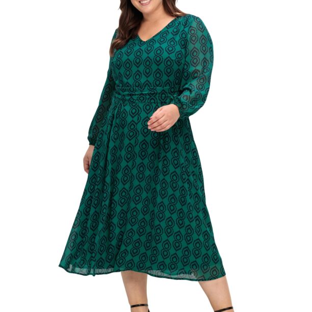 SHEEGO Rochie  verde / verde închis