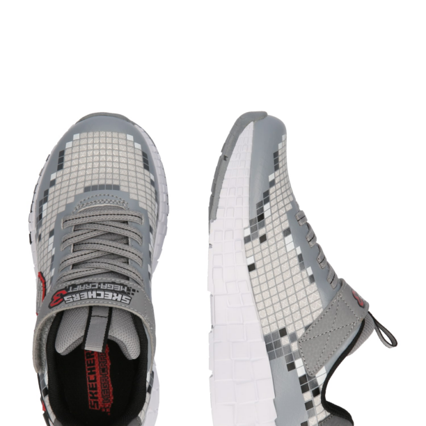 SKECHERS Sneaker 'MEGA-CRAFT 3.0'  gri / gri deschis / roșu / alb