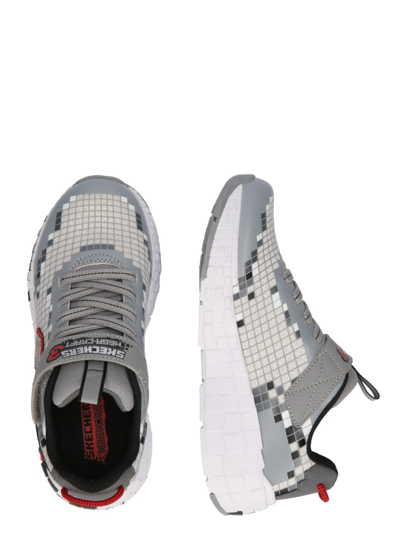 SKECHERS Sneaker 'MEGA-CRAFT 3.0'  gri / gri deschis / roșu / alb