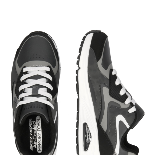 SKECHERS Sneaker 'UNO GEN1 - COLOR SURGE'  gri / gri închis / negru / alb