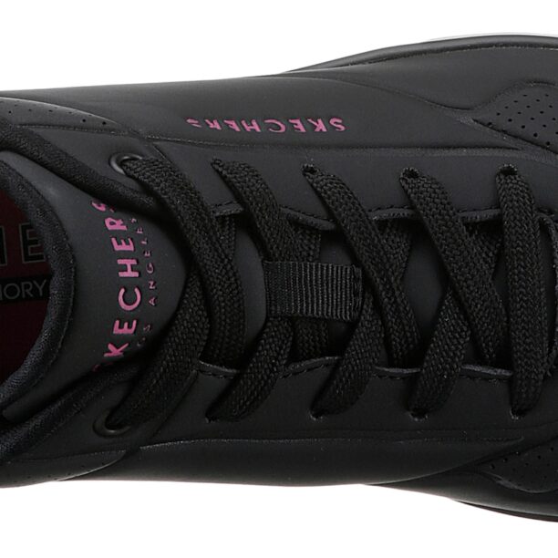 SKECHERS Sneaker low 'Uno'  roz / negru