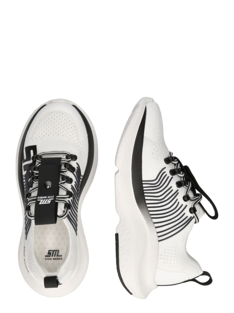 STEVE MADDEN Sneaker low 'Elevate 1'  negru / alb