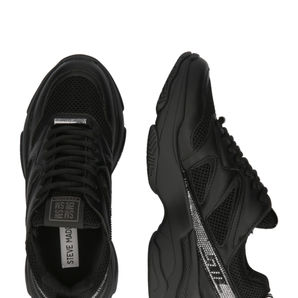 STEVE MADDEN Sneaker low 'Medallist2'  negru / argintiu