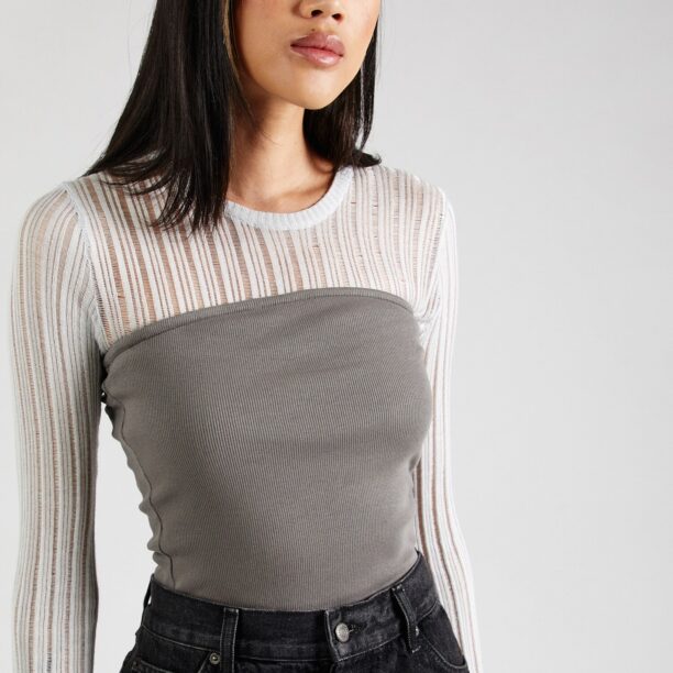 STUDIO SELECT Top 'Mette'  gri / alb