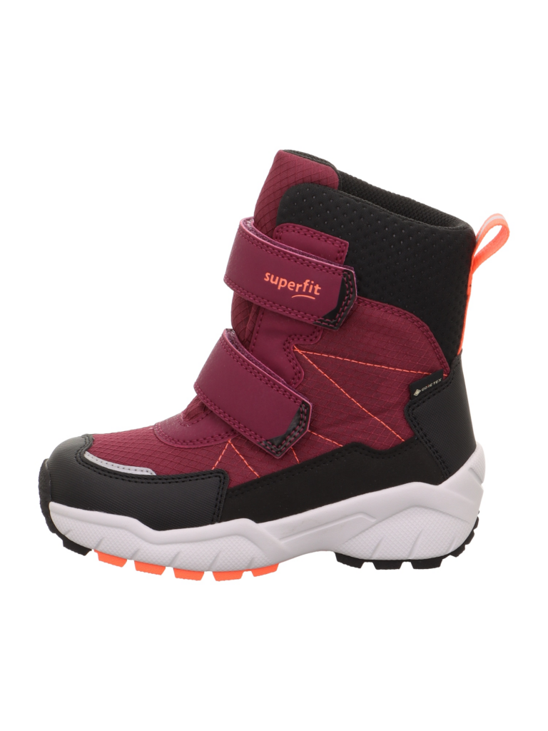 SUPERFIT Bocanci de zăpadă 'CULUSUK 2.0'  portocaliu neon / roșu burgundy / negru / argintiu