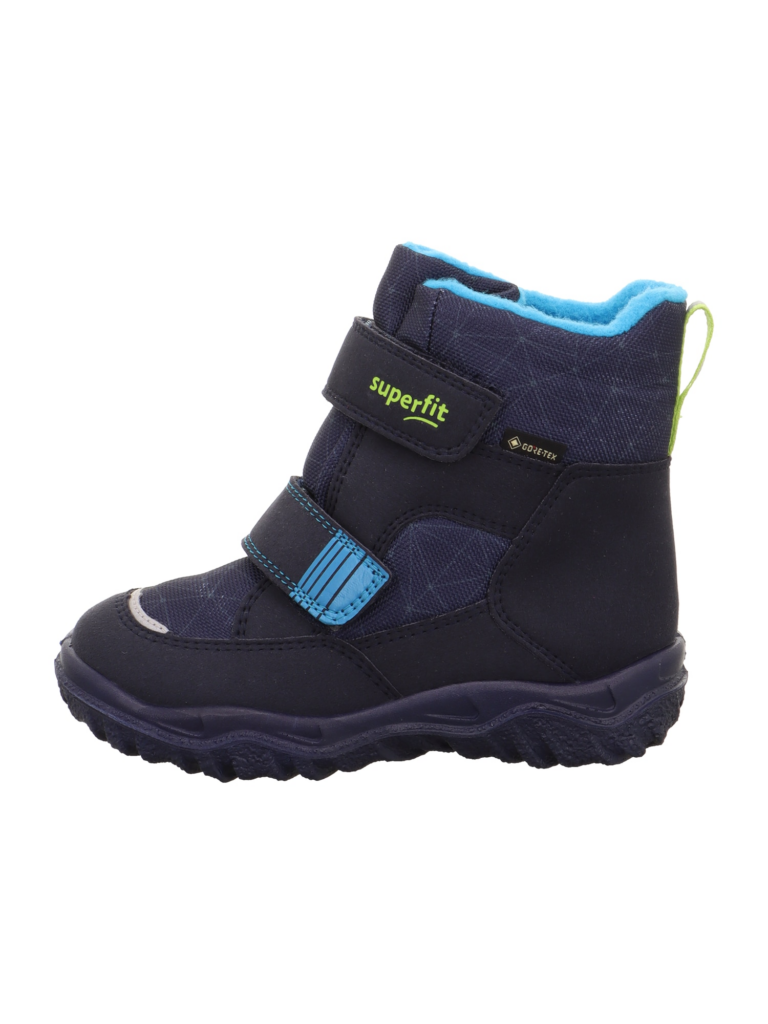 SUPERFIT Bocanci de zăpadă 'HUSKY'  albastru marin / azur / verde limetă