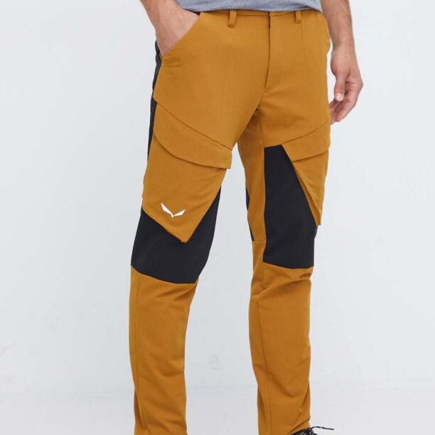 Salewa pantaloni de exterior Puez culoarea maro