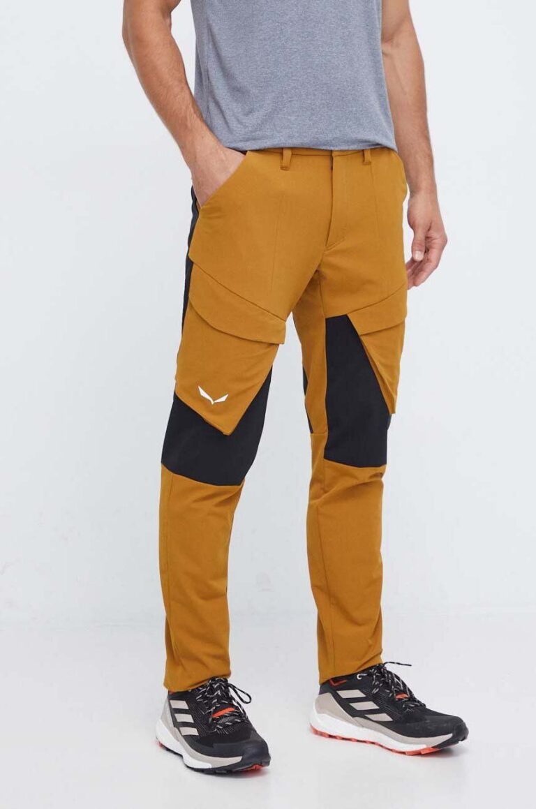 Salewa pantaloni de exterior Puez culoarea maro