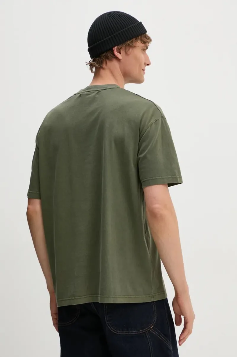 Samsoe Samsoe tricou din bumbac culoarea verde preţ