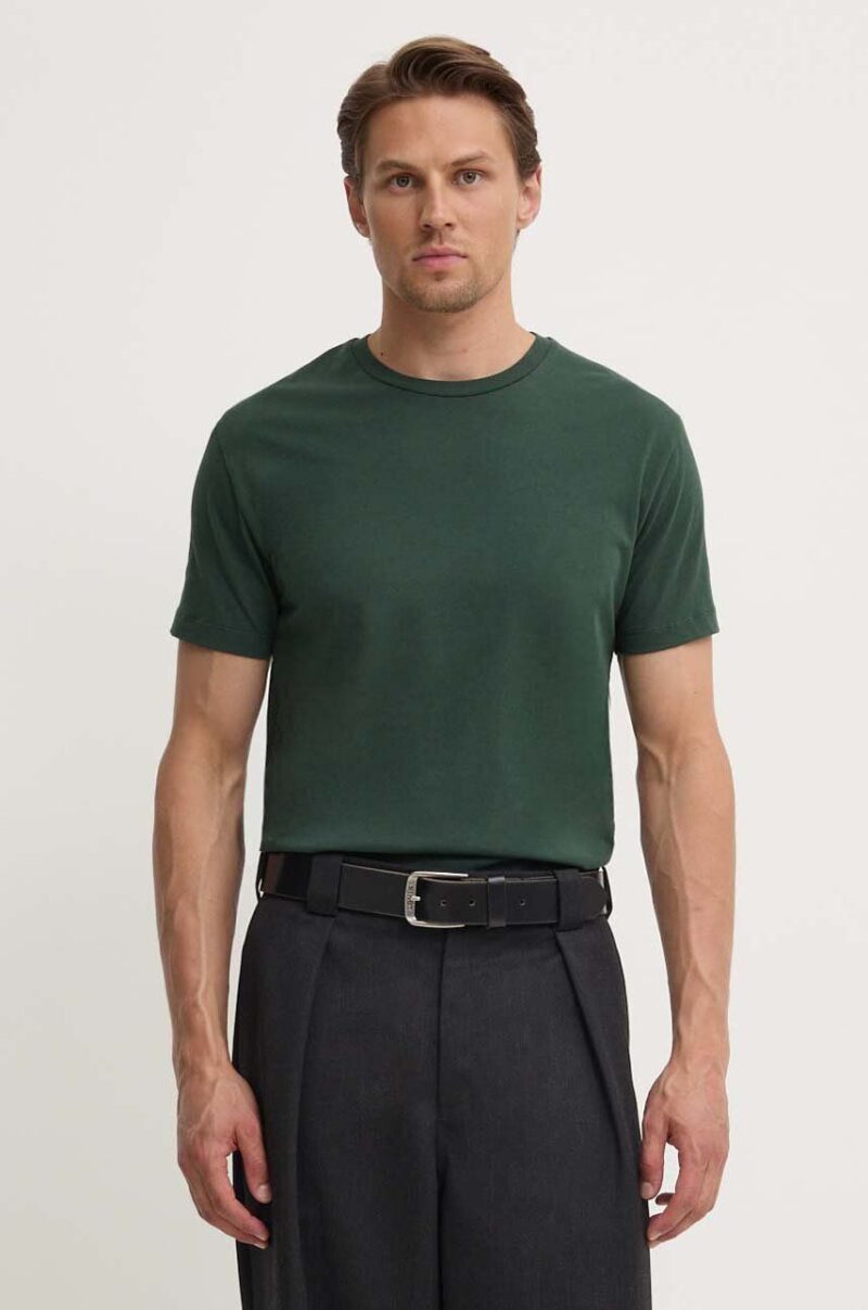 Samsoe Samsoe tricou din bumbac culoarea verde