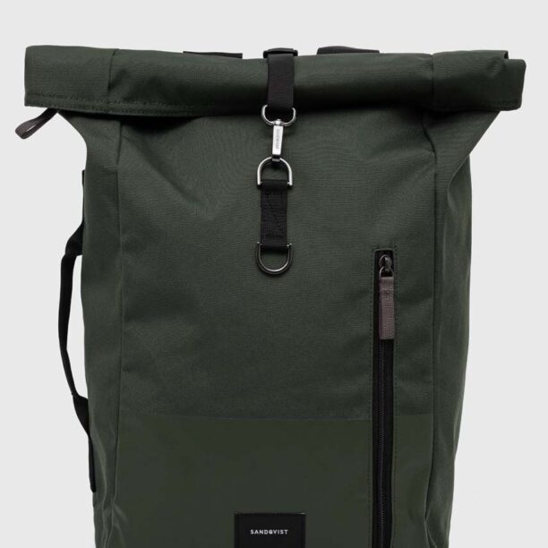 Sandqvist rucsac Dante Vegan culoarea verde