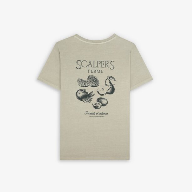 Scalpers Tricou 'Ferme'  oliv / negru