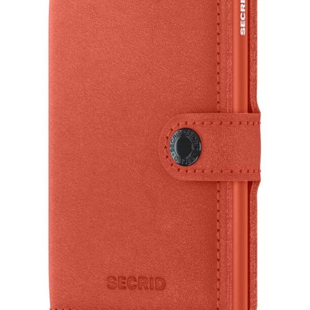 Secrid portofel de piele Miniwallet Original Orange culoarea portocaliu