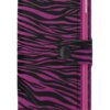 Secrid portofel de piele Miniwallet Zebra Fuchsia culoarea roz