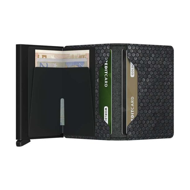 Secrid portofel de piele Slimwallet Hexagon Black culoarea negru preţ